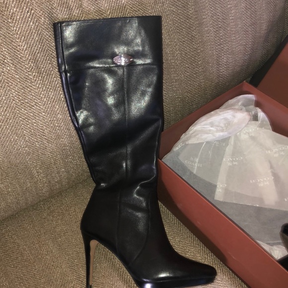 Coach Leather Boots - Picture 1 of 3